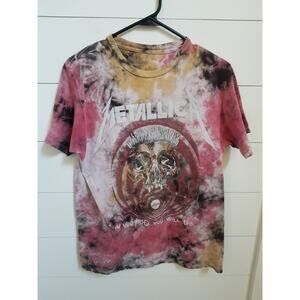 Metallica T Shirt Mens M Tie Dye Graphic Band Tee Vertigo You Will Be